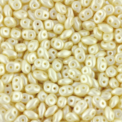 Superduo Beads Pastel Cream