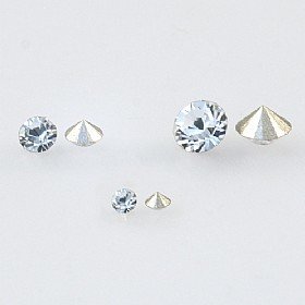 4.5mm Swarovski Crystal Foiled Chatons Qty.100