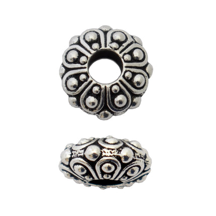 Tierracast Casbah Euro Bead Antique Silver