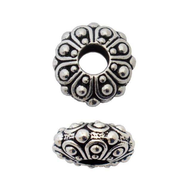Tierracast Casbah Euro Bead Antique Silver