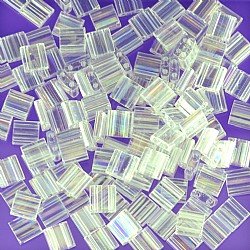 TL250 Iridescent Crystal Miyuki Tila Beads