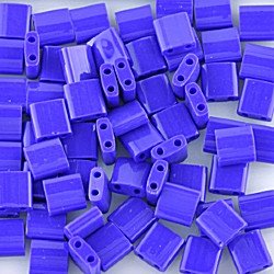 TL414 Opaque Dark Blue Miyuki Tila Beads