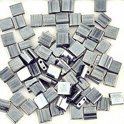 TL464 Haematite Miyuki Tila Beads