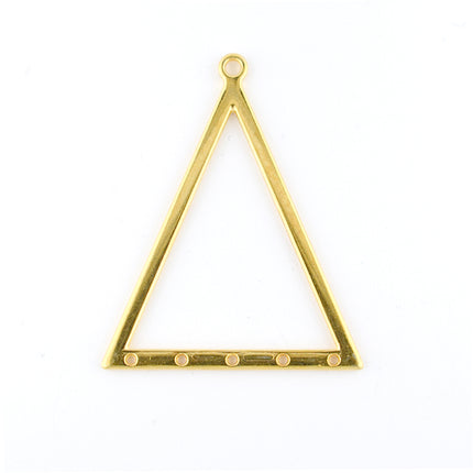 gold plated triangle pendant