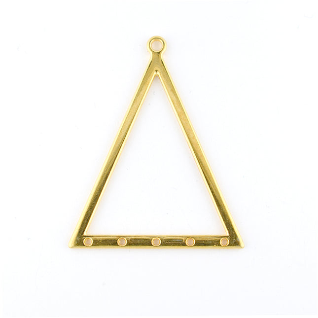 gold plated triangle pendant