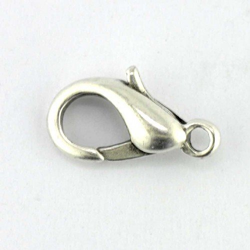 trigger clasp antique silver