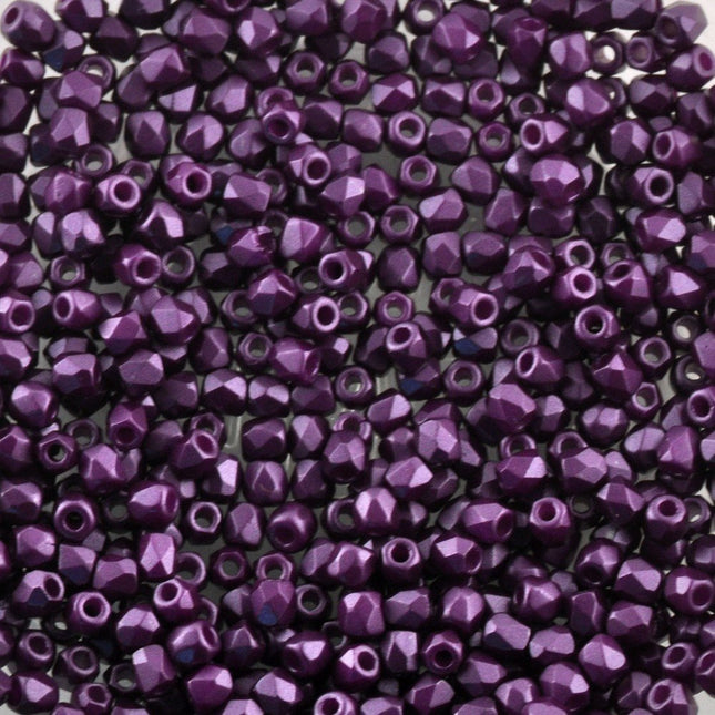 True2 beads 2mm czech faceted glass beads