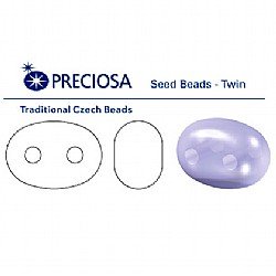 Twin Beads Iridescent Blue