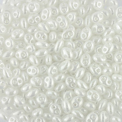Twin Beads Pearl White