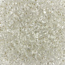 Twin Beads Silver lined Crystal