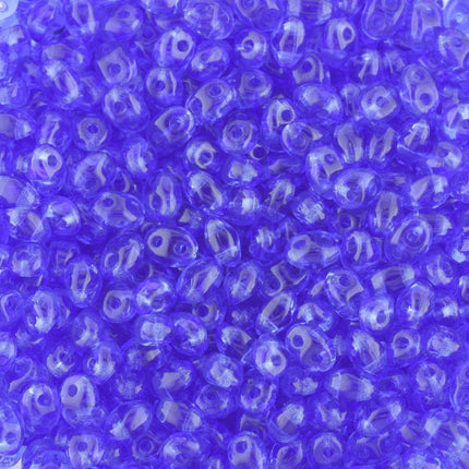 Superduo Beads Trans. Blue