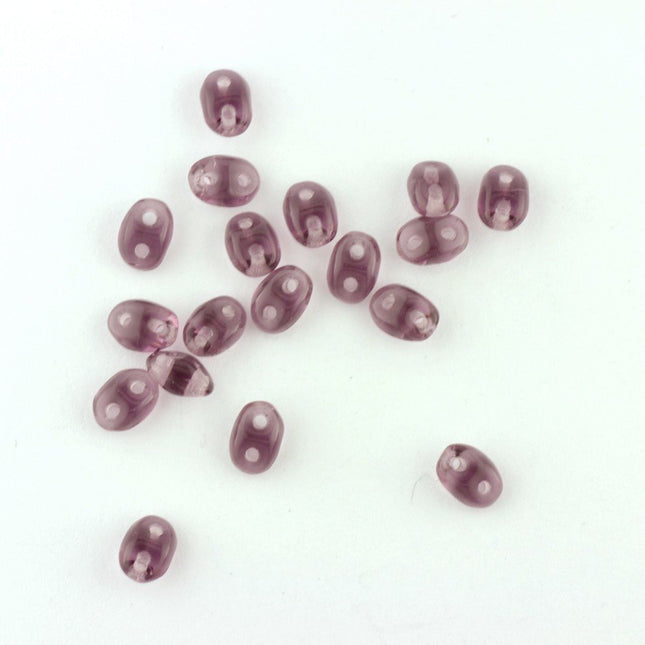 Superduo Beads Transparent Amethyst