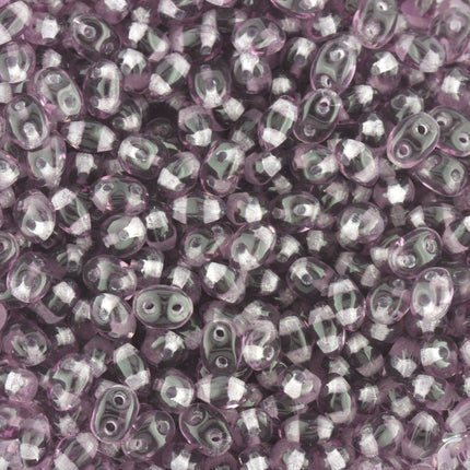 Superduo Beads Transparent Amethyst