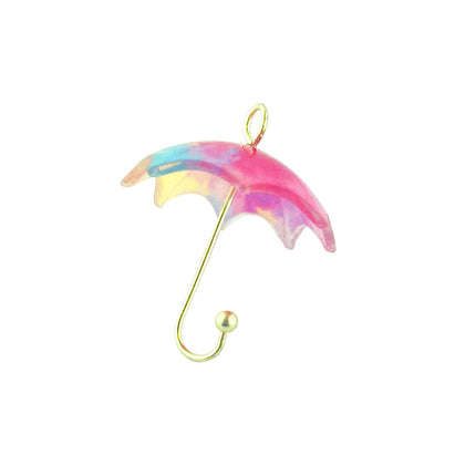 Acrylic Pink Umbrella Pendant side view