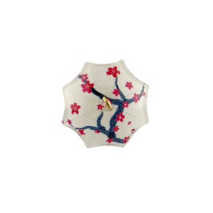 Acrylic White Tree Umbrella Pendant - top of umbrella view