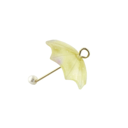 Acrylic Yellow Umbrella Pendant Side view