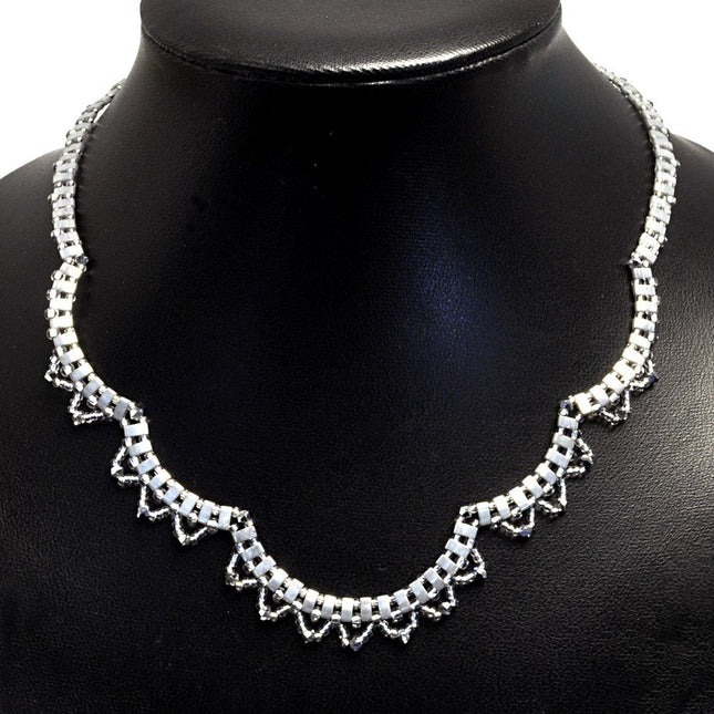 Silver Vintage Style Lace Necklace Kit