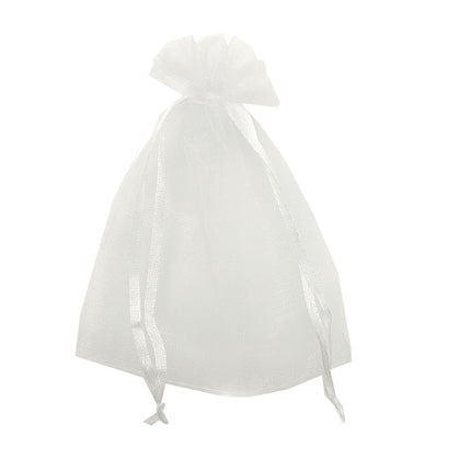 white organza chiffon gift bag