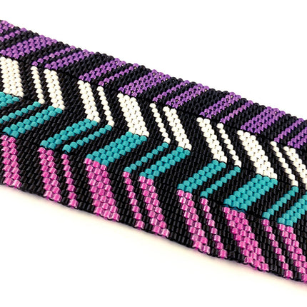 Zebra Peyote Stitch Bracelet Kit